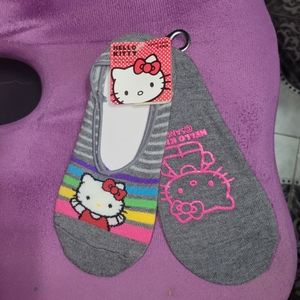 2Pack Hello Kitty Footsie Socks NEW